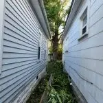 Patriot Tree Experts - Storm Damaged Tree Fell in between houses in South Charleston, WV