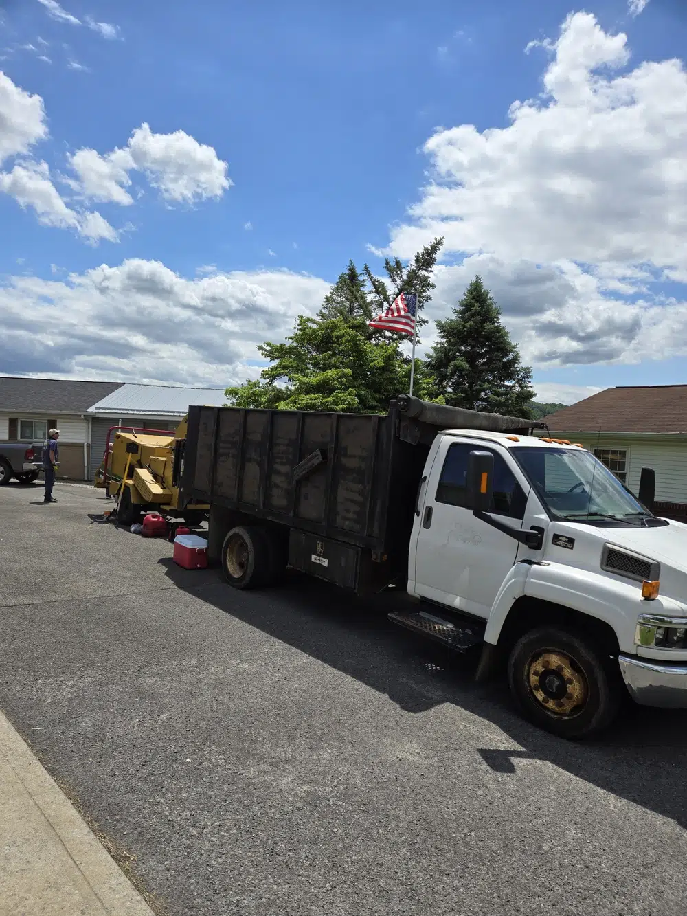 Patriot Tree Experts dump truck for tree removal in Charleston WV