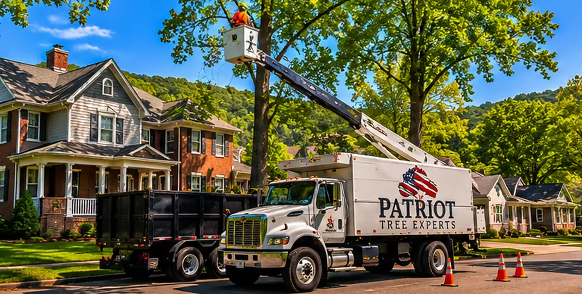 Patriot Tree Experts crew providing tree service in Charleston WV