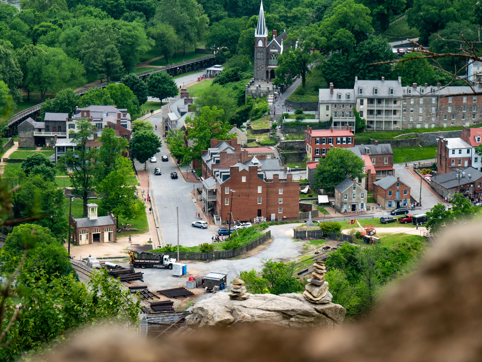 Mature trees and residential property representing tree service needs in Poca WV