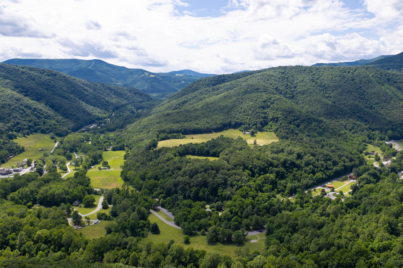 Wooded Appalachian landscape representing the St. Albans WV tree service area